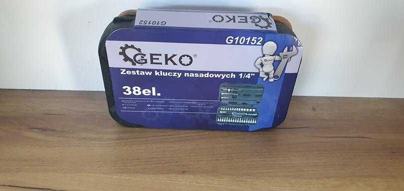 Zestaw kluczy nasadowych 1/4" 38el geko