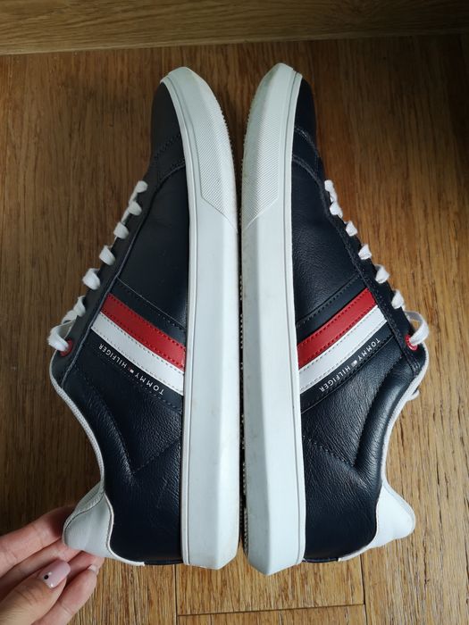 Sneakersy Tommy hilfiger 45 29 skóra skórzane buty sportowe męskie wią
