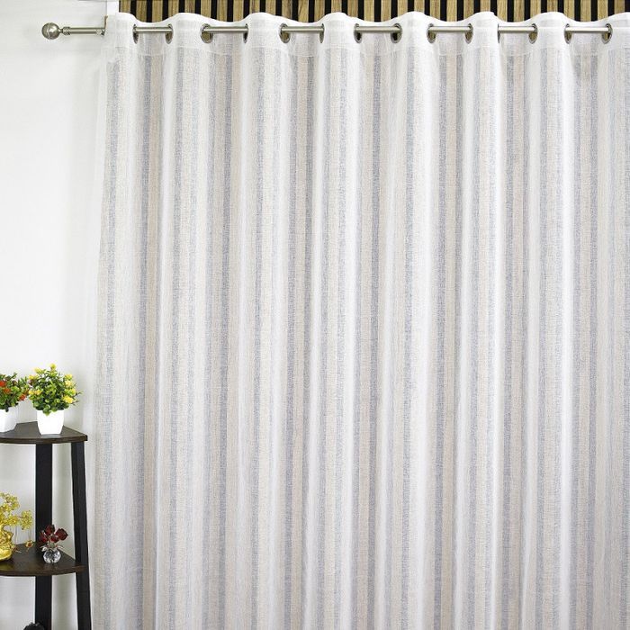 Firanka batyst gotowa na przelotkach z ołowianką 300x230 cm biała