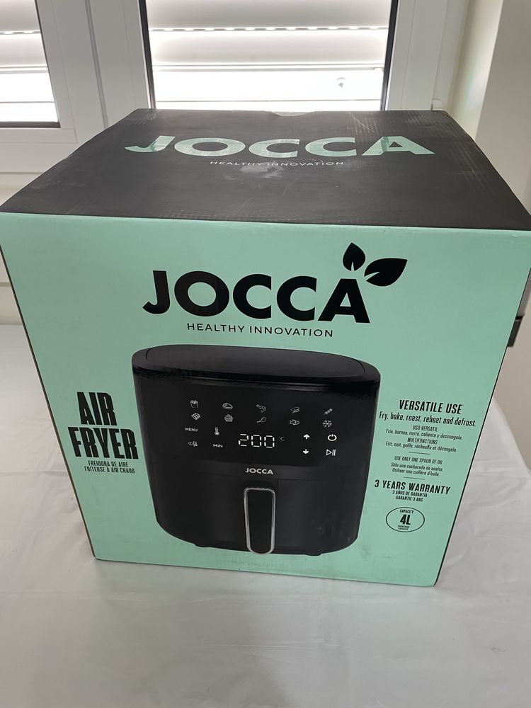 Air Fryer Jocca 4L 1400W – Nova, na Caixa!