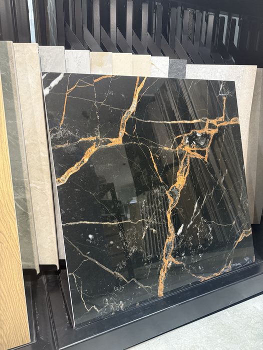 Płytki 59,8 X 59,8 IMPULSIVE BLACK Gres Szkl. Rekt. POLER 60 X 60