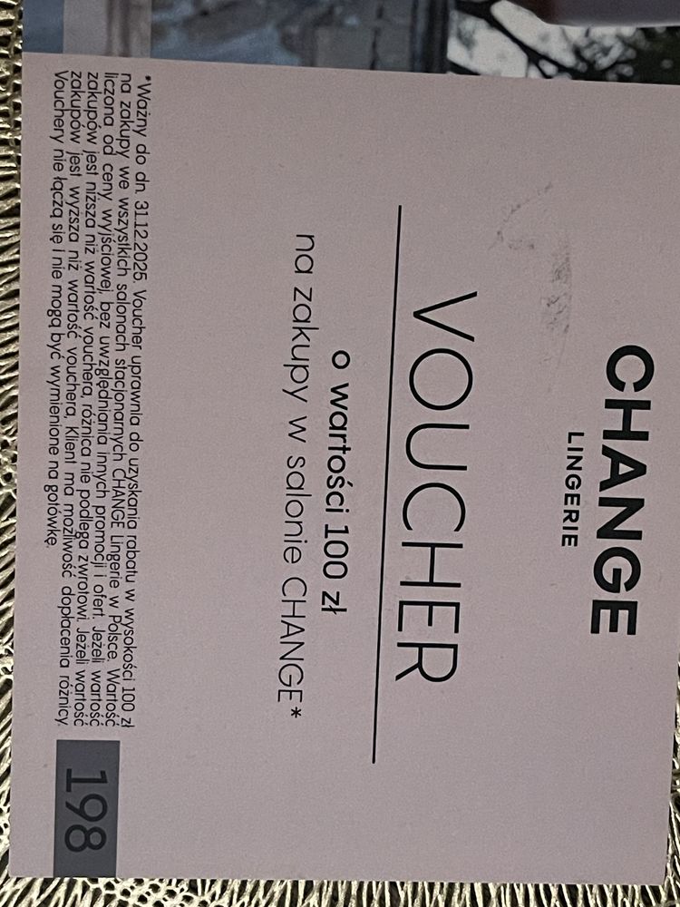 Voucher o wartości 100 zł Change Lingerie