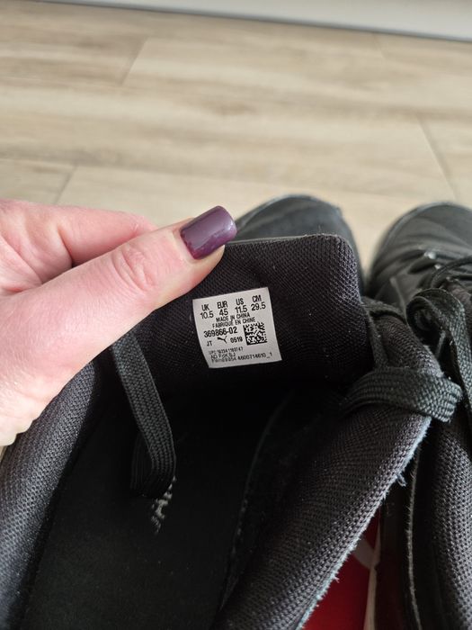 Кеди чорні  Puma р. 45