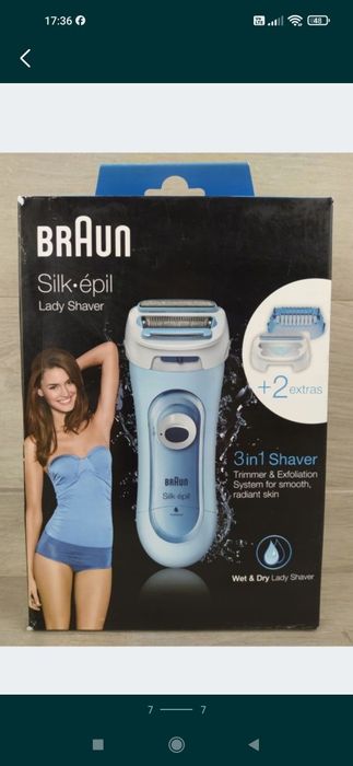 Braun Silk-epil 5-160 3 w 1 Elektryczna golarka OPIS BRAKI

Używana.
