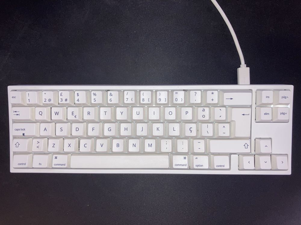 Teclado Varmilo x Ducky Miya Pro TKL MX Silent Red White LED 65%