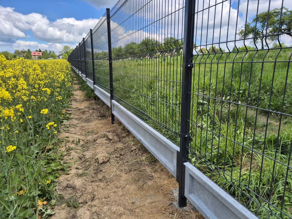 Ogrodzenie panelowe siatka słupek, panel, obejma, już od 36zł/mb