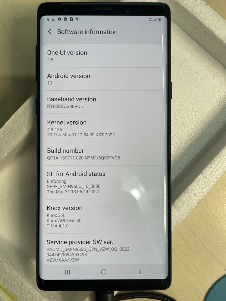 Материнська плата Samsung Galaxy S9 SM-N960U 128/6Gb