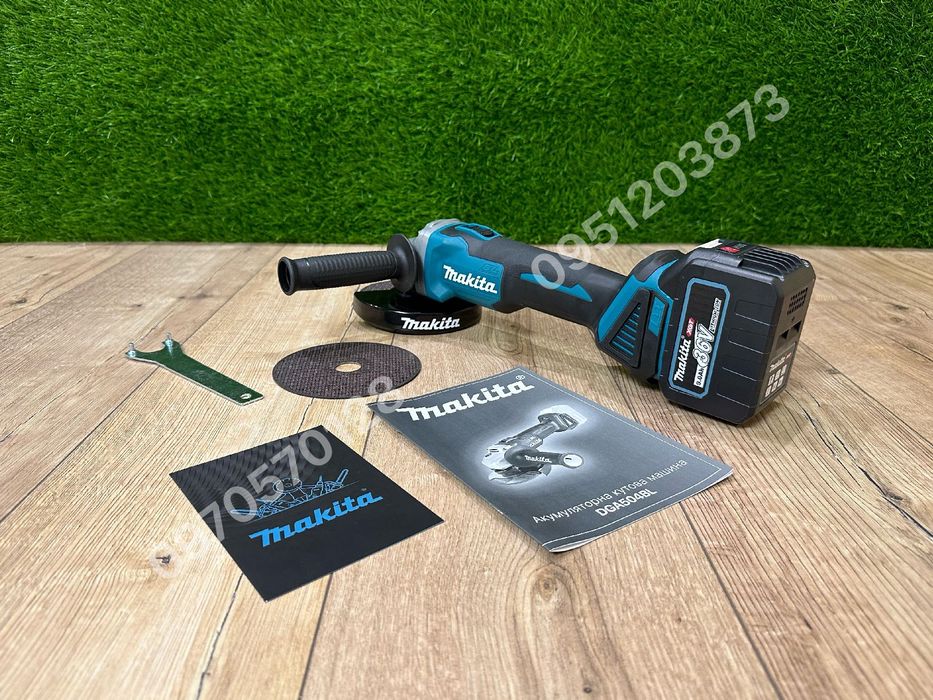 Набор 2/1 Makita Гайковерт DTW850BL + Болгарка DGA504BL с 2акб 36V 9Ah