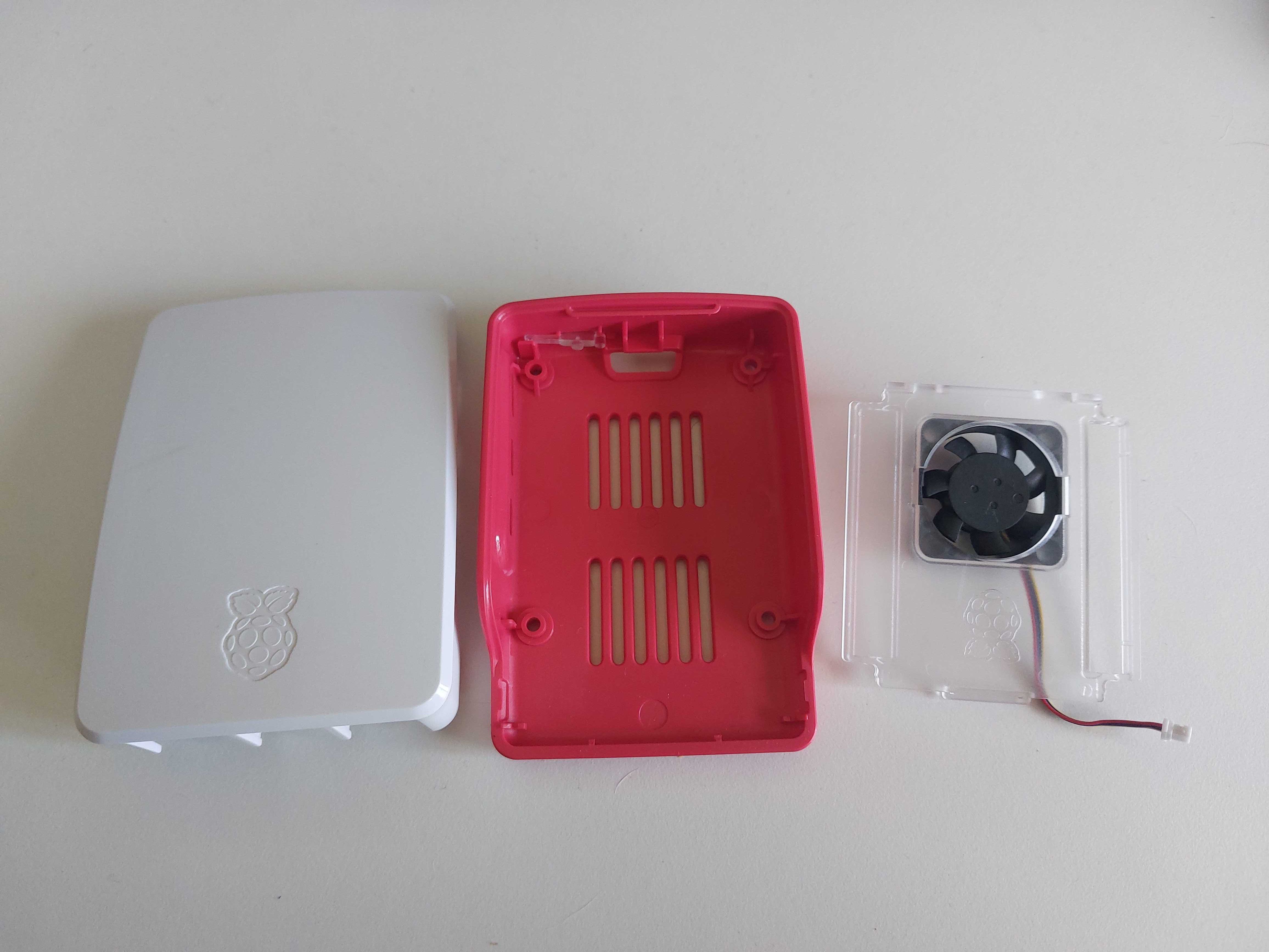 Caixa vermelha/branca para Raspberry Pi 5 - oficial