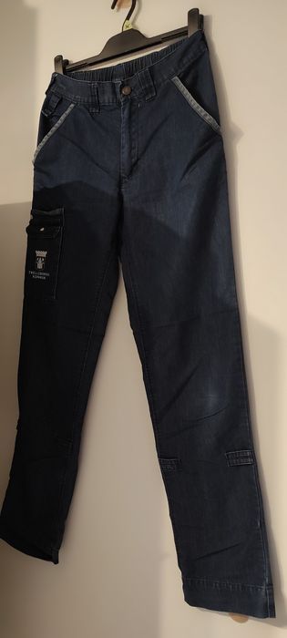 Spodnie letnie unisex XS vintage Y2K Casual loose jeans old school