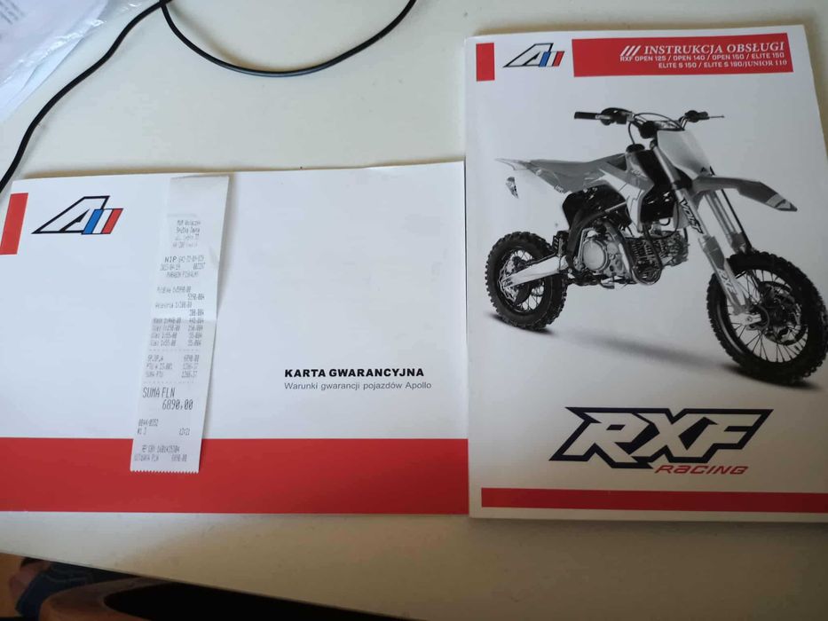 RXF 125 Motocykl Pit Bike MX Cross 1000 zł taniej - REZERWACJA