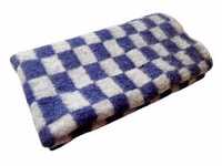 Детское шерстяное советское клетчатое одеяло 89 см - 81 см