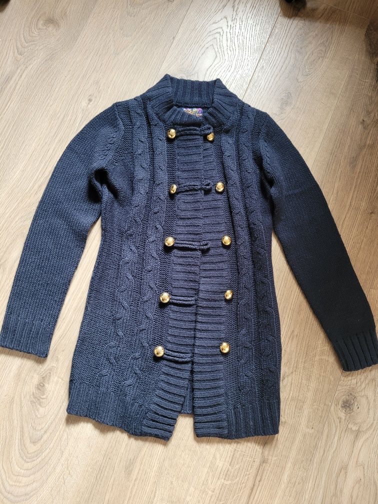 Sweter kardigan długi jak nowy