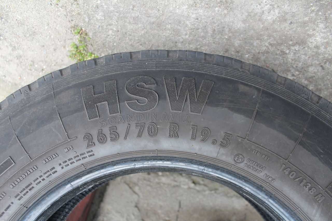 2x Continental HSW 265/70R19,5 265 70R19.5 12 mm