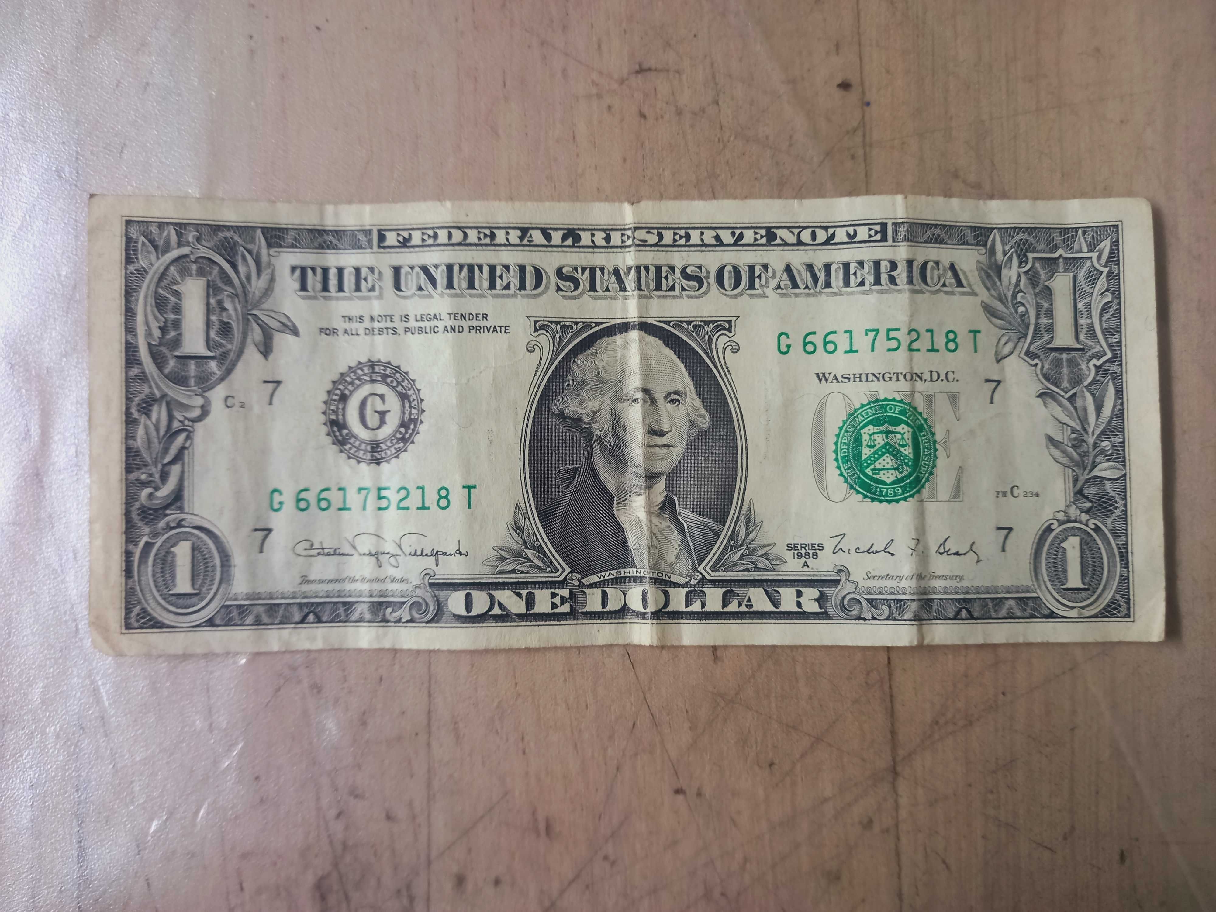 Banknot banknoty Gulden 25 1 dolar amerykański USA 5 marek niemieckich