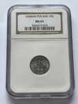 10 groszy 1968 NGC MS65 stary grading
