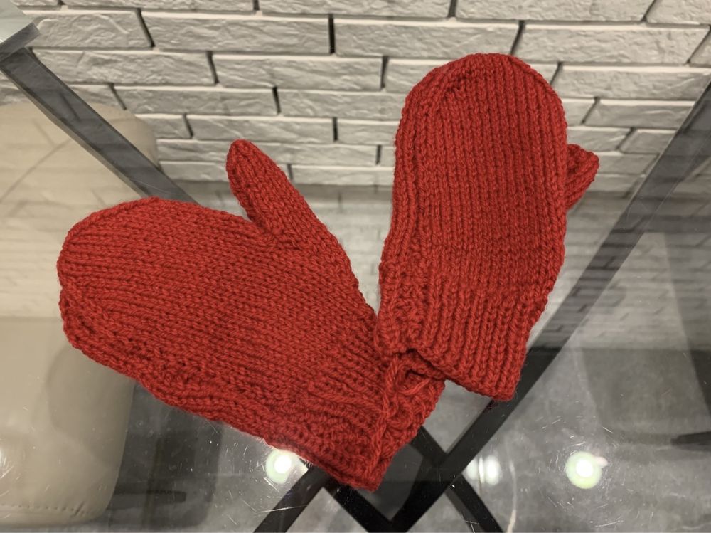 Перчатки, варежки (рукавички) детские. (Размер 16, возраст - 6-8 лет)