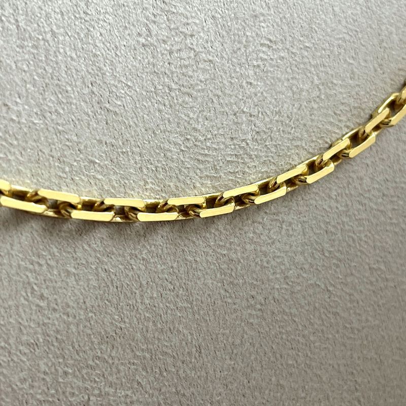 Złoty Łańcuszek Męski Ankier 50 cm 4,5 mm Gruby Łańcuch pr 925/585 Zło