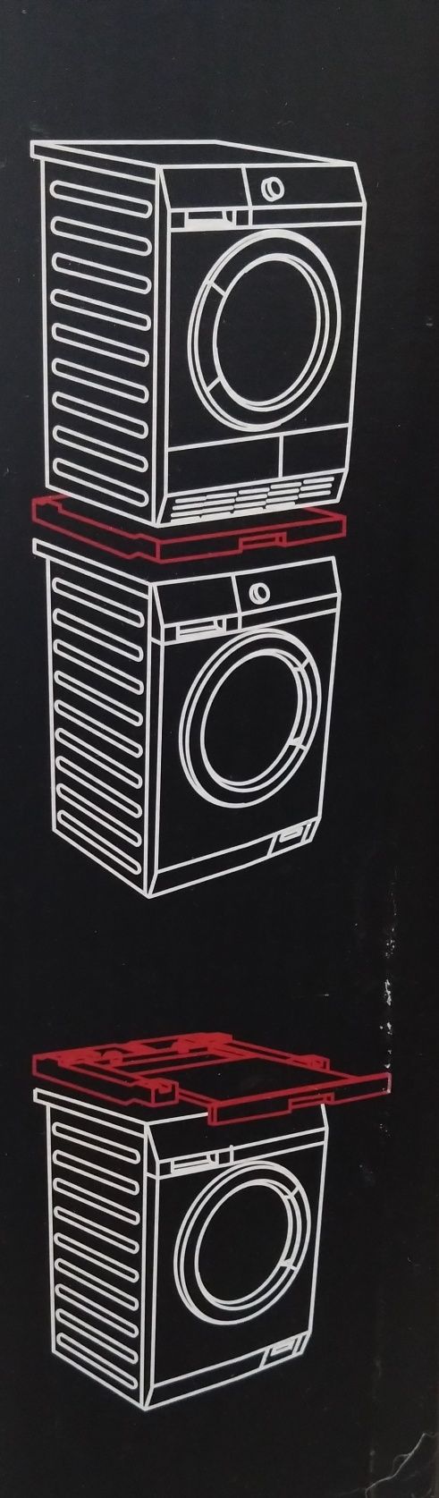 AEG Electrolux zestaw łączący pralkę i suszarkę z wysuwaną półką
