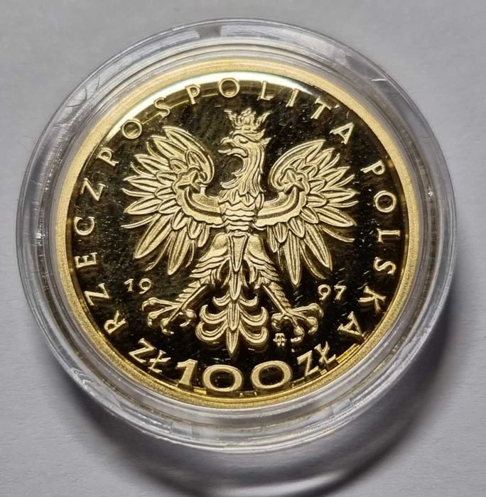 Stefan Batory 100 zł, złota moneta kolekcjonerska