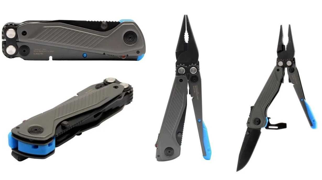 Брелок EDC мультитул SOG Flash MT Silver/Black та Urban Grey/Cyan