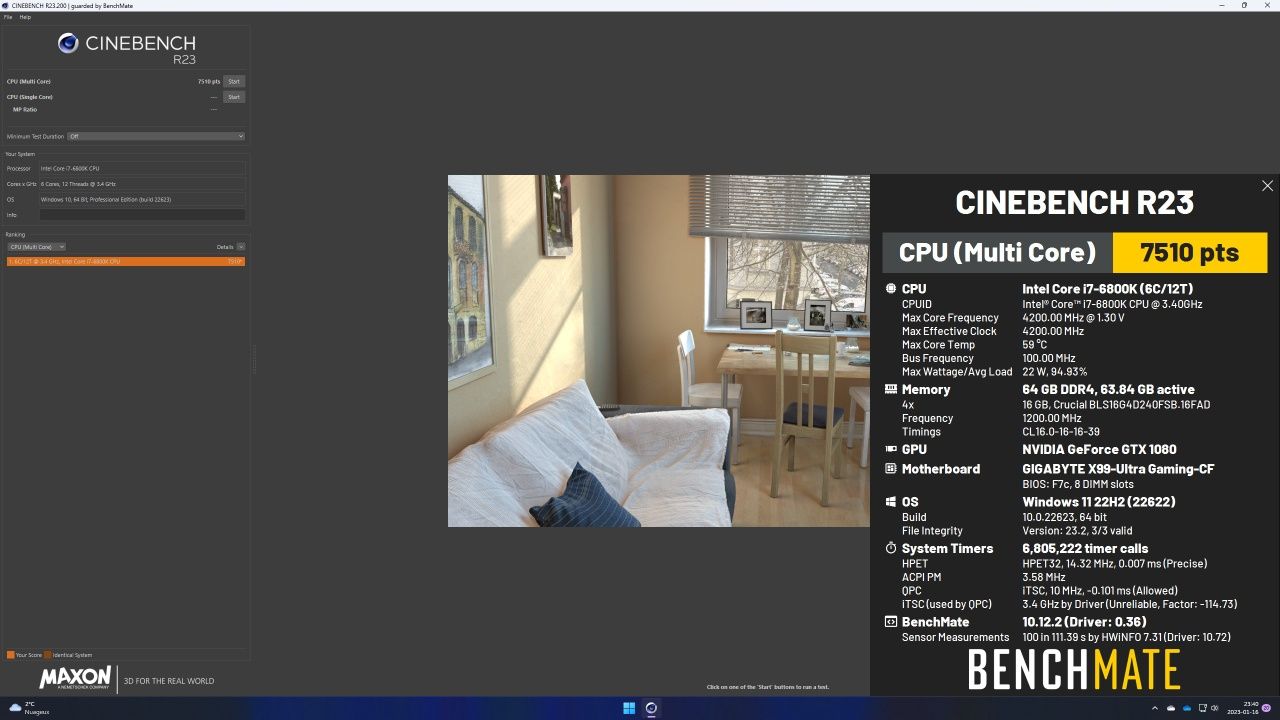 Procosor Intel i7-6800K 3,8GHz 15MB 6/12