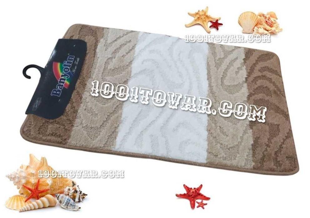 Набір із 2 килимків у ванну Banyolin 80х50 і 45х50 см 100х60 і 50х60см