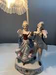 lampa barok porcelana vintage retro lampka para z baroku
