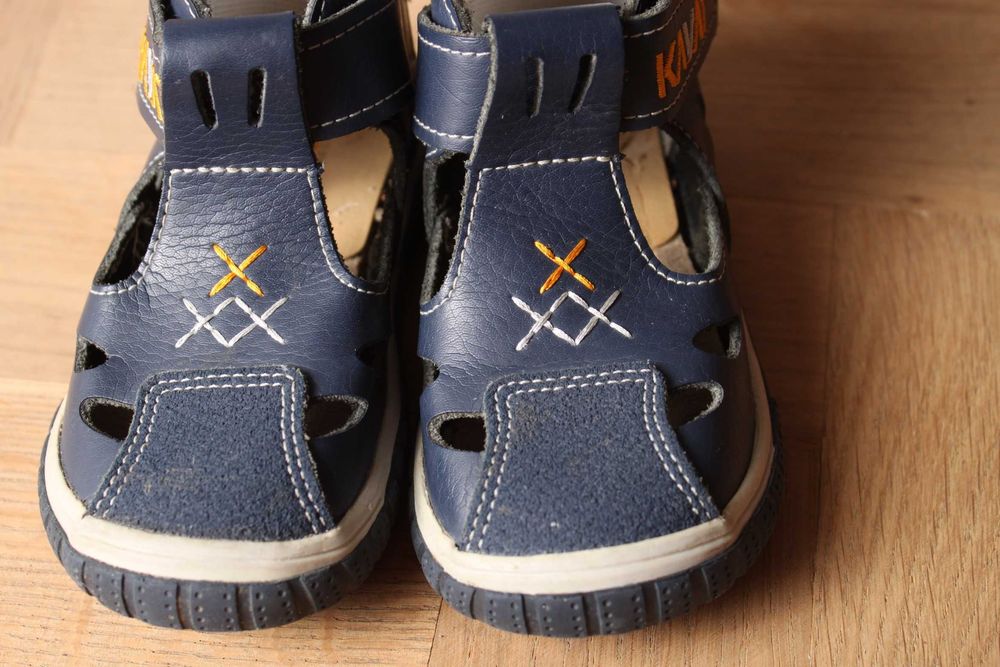 Ортопедические кожаные сандалии KAVAT (Швеция), р.21/ 12,8 см