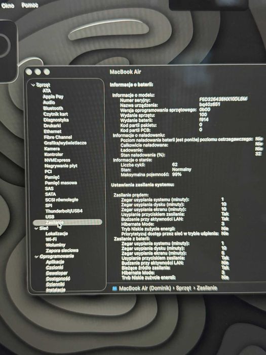 MacBook Air M2 2022 • Stan idealny • 99% baterii • Komplet z pudełkiem