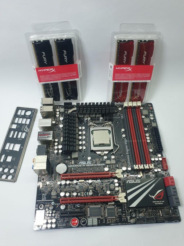 ТОП Комплект Intel 1155 Asus Z68 Maximus IV Gene-z i72600K DDR3 HyperX