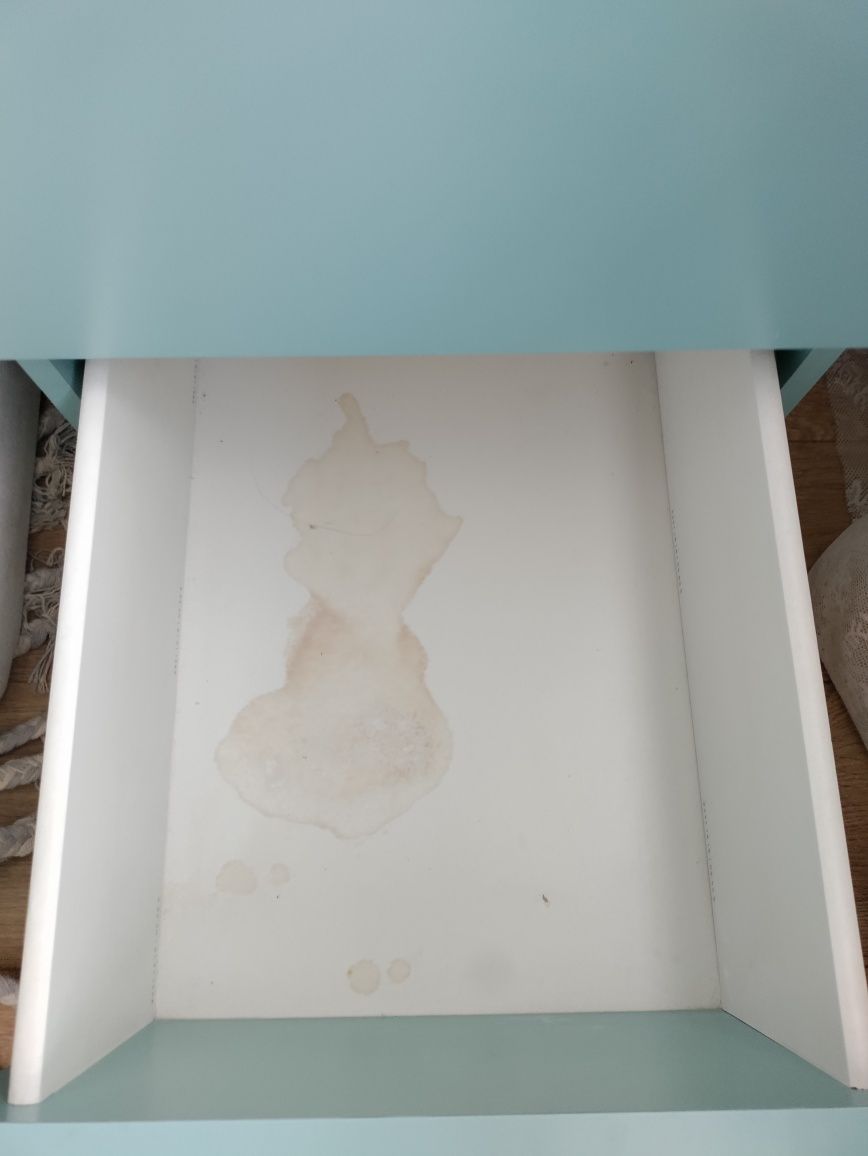 Szafka nocna MALM IKEA niebieska