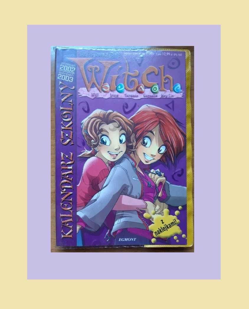 W.I.T.C.H. Witch Czarodziejki kalendarz książkowy szkolny 1 / 2002