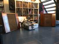 Colunas vintage Wharfedale de 1956