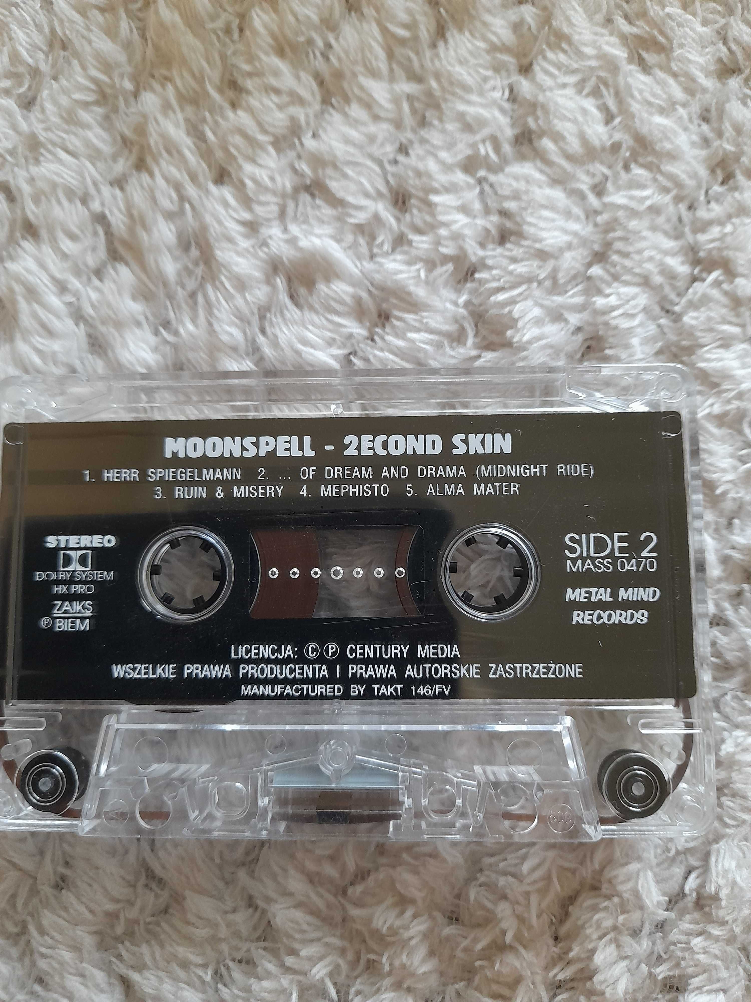 Kaseta magnetofonowa zespół Moonspell – 2econd Skin