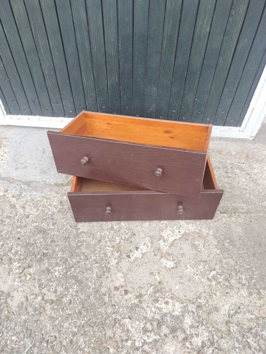 zestaw 2 starych szuflad do komody