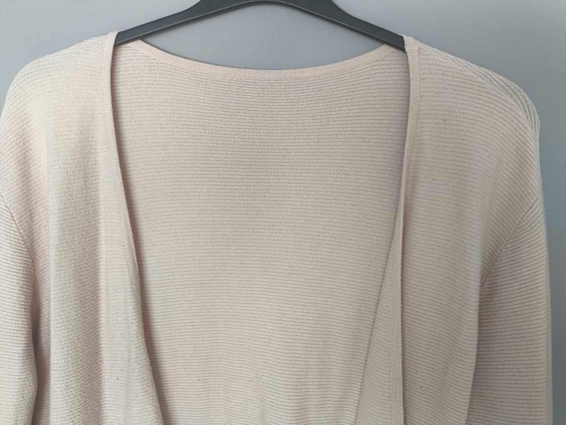 Beżowy sweter kardigan r 44 damski