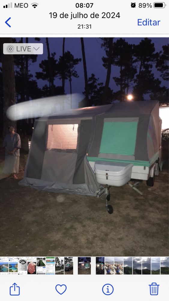 Atrelado tenda de campismo