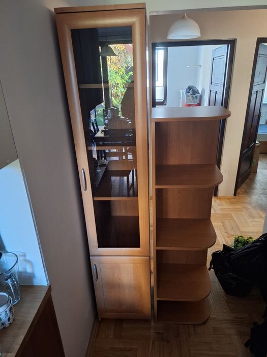 Witryna i regał słupek 2 sztuki cena za komplet