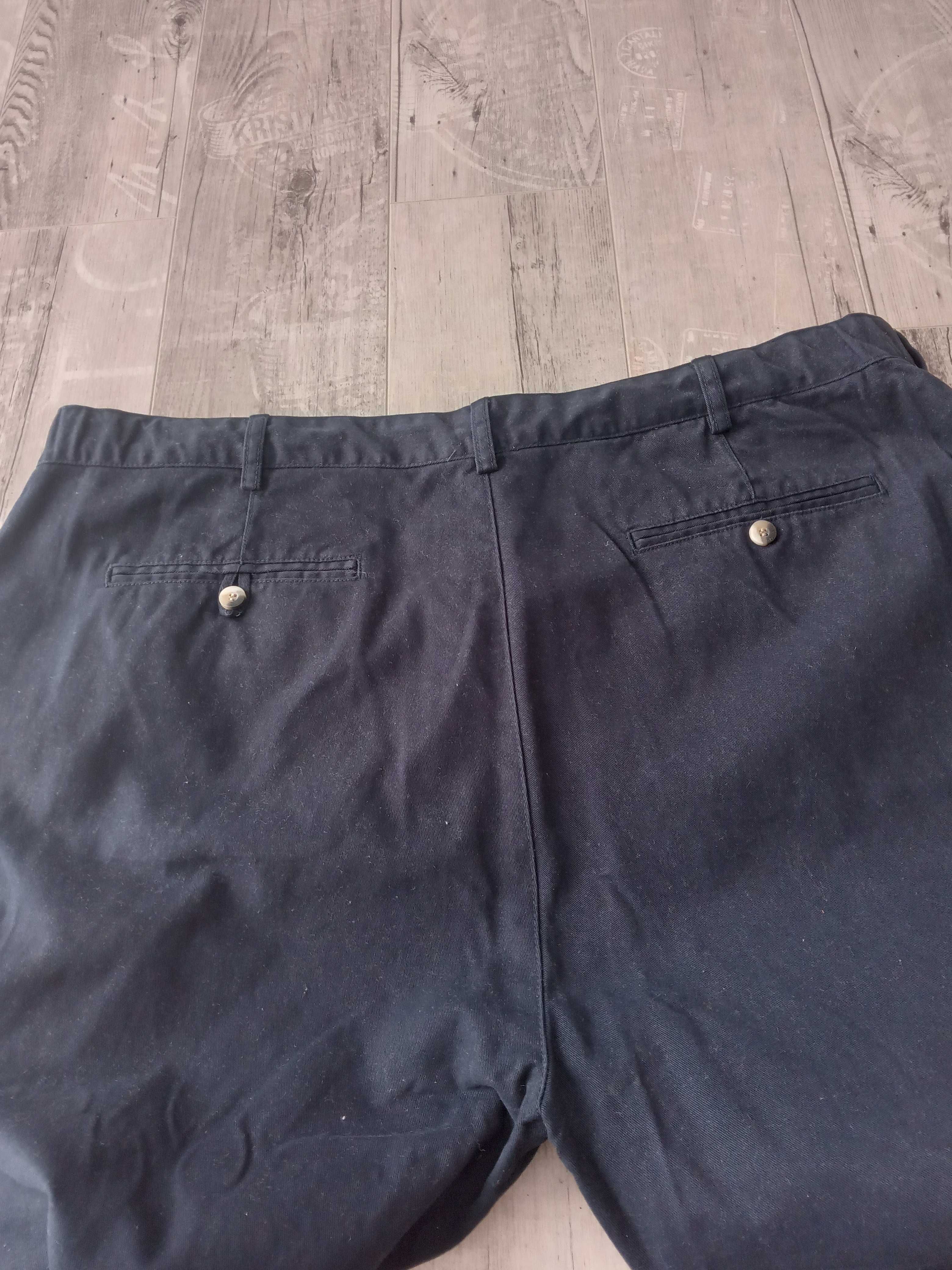 59* Cotton spodnie męskie chino granatowe pas 116 cm