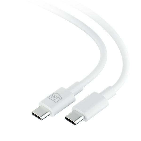 3MK Hyper Cable USB-C - USB-C 100W1.2m Biały/White Kabel