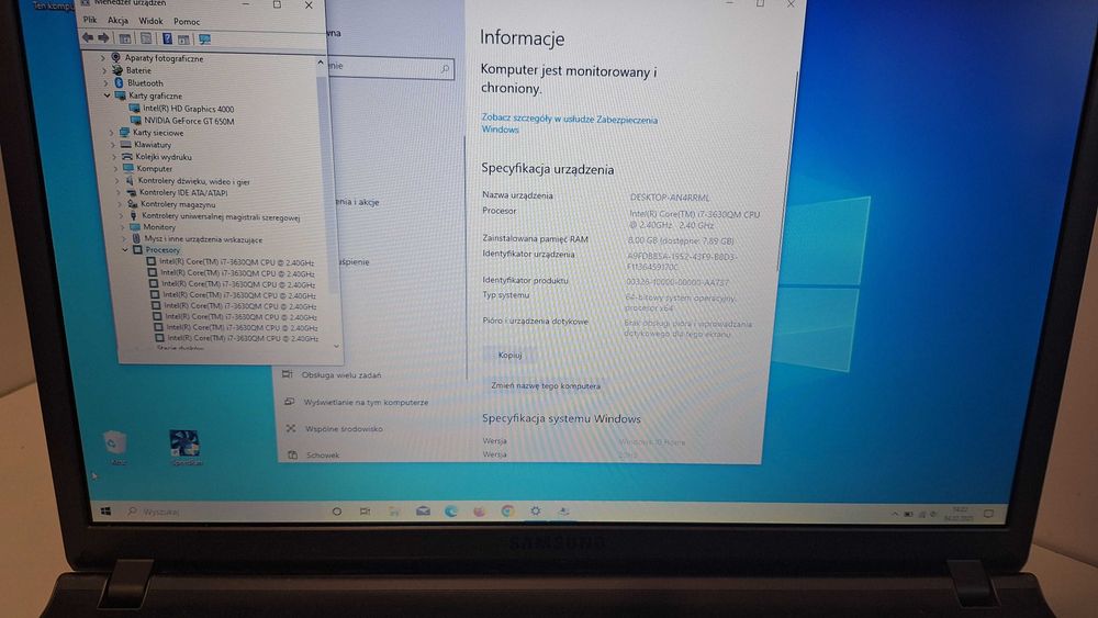 Samsung Np550 i7, Nvidia-650GT .