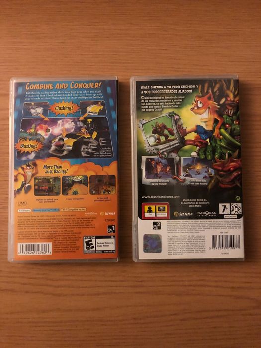 Jogos PSP Crash (Conjunto)