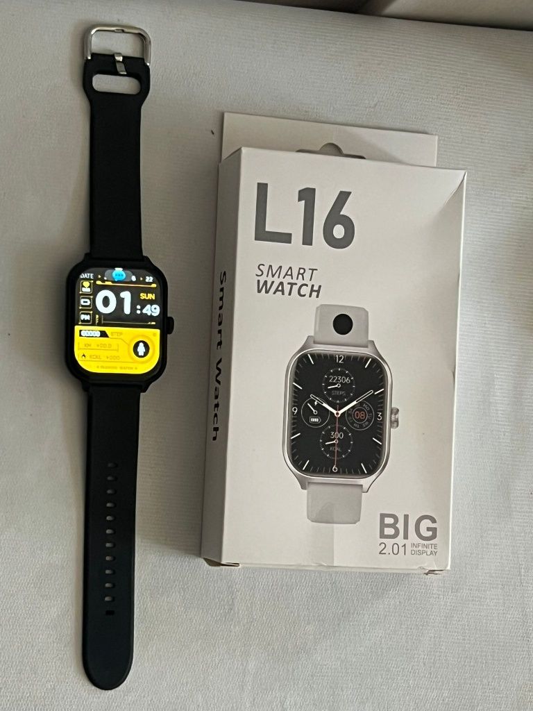 Smartwatch L16 – Duży wyświetlacz 2.01", funkcja połączeń