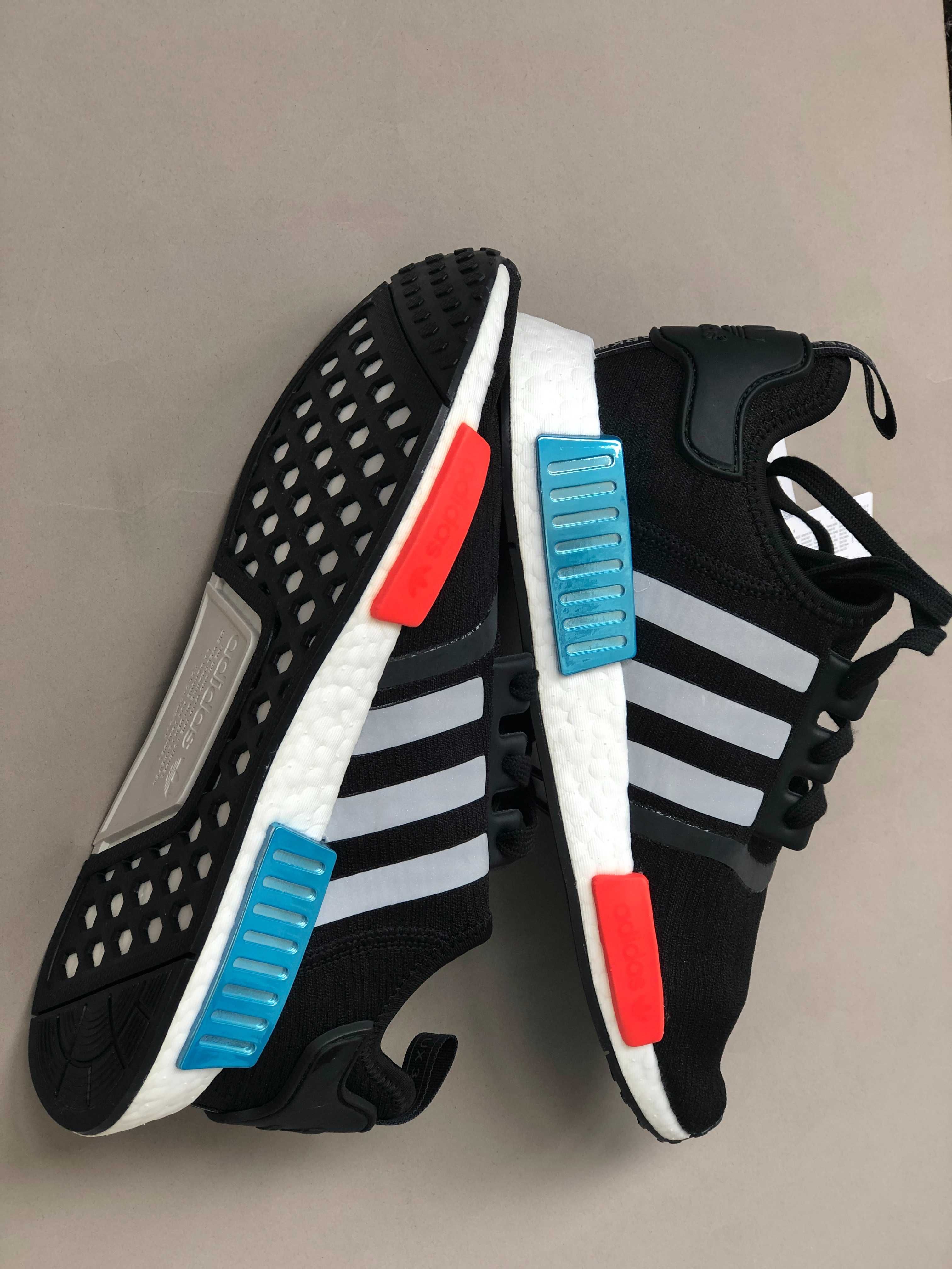 -20% Кроссовки adidas nmd r1 оригинал 40.5 25.5 см, boost, ozweego, zx