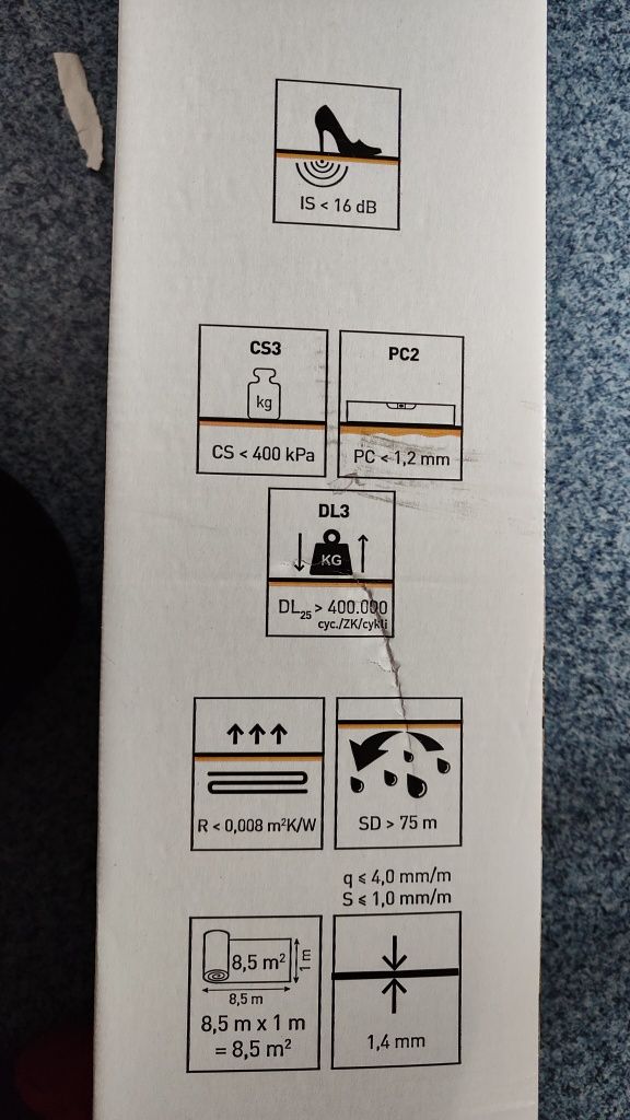 Podkład pod panele winylowe firmy Arbiton Multiprotec Vinyl Click 6m2