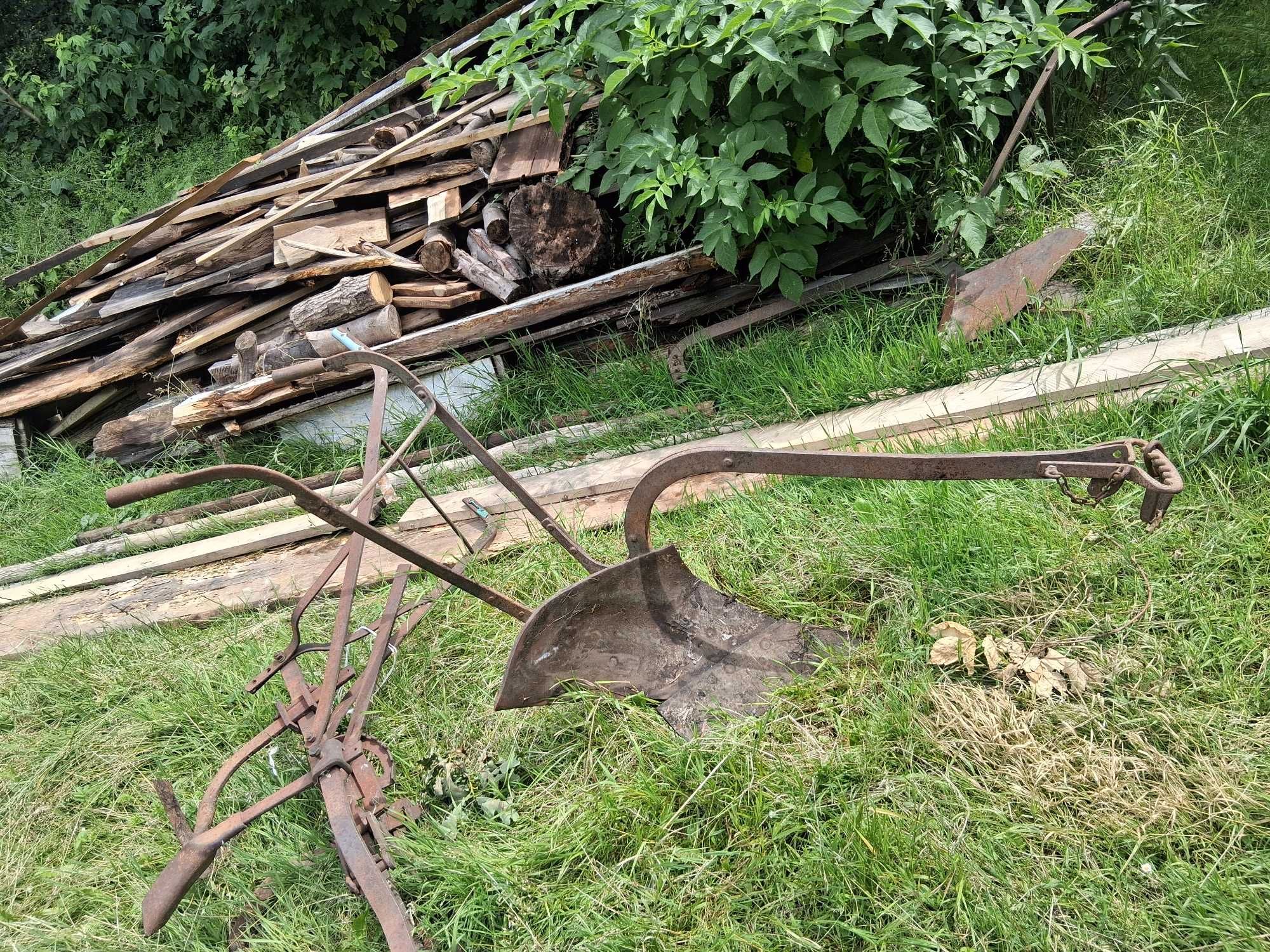 Pług konny jednoskibowy, płużek, opielacz, zabytek