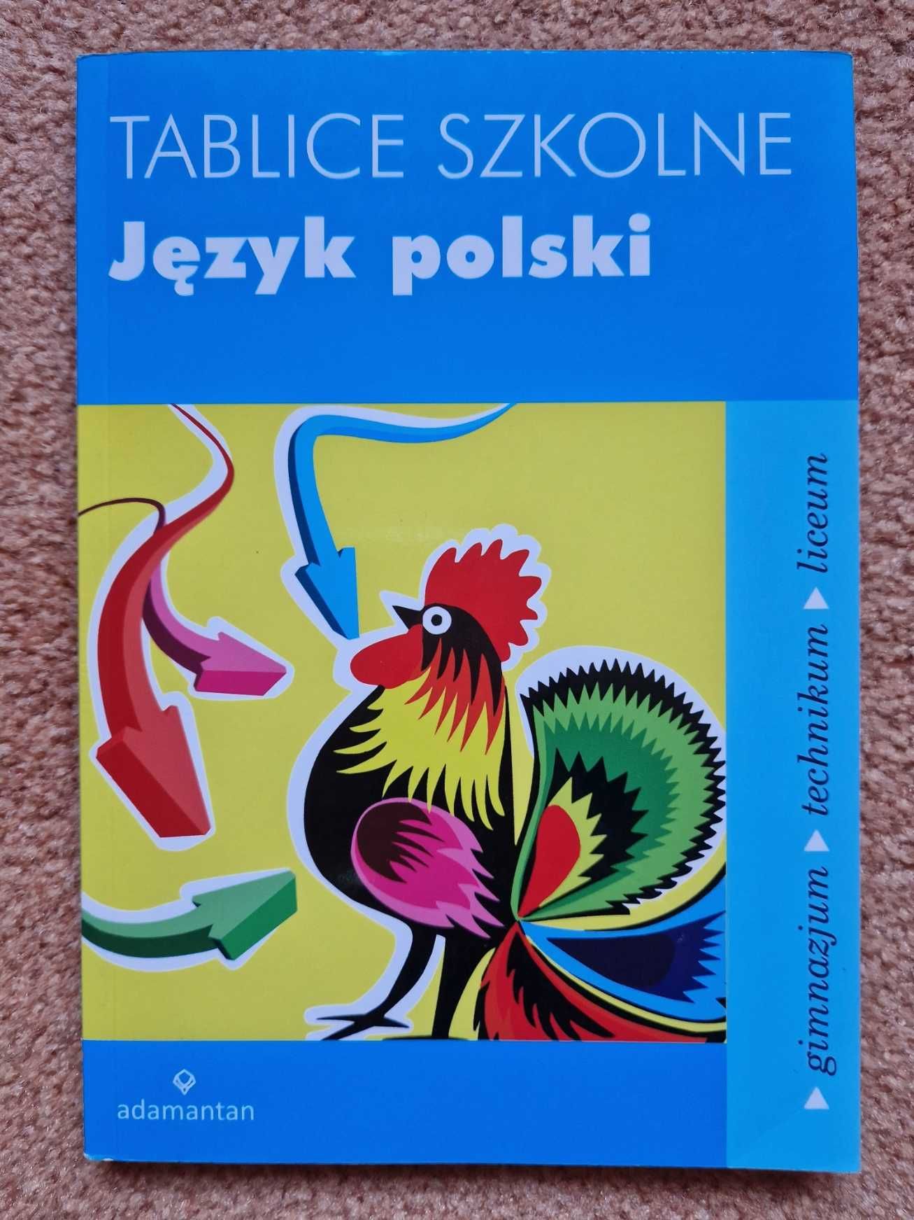 Język polski tablice szkolne Adamantan podstawówka/liceum/technikum
