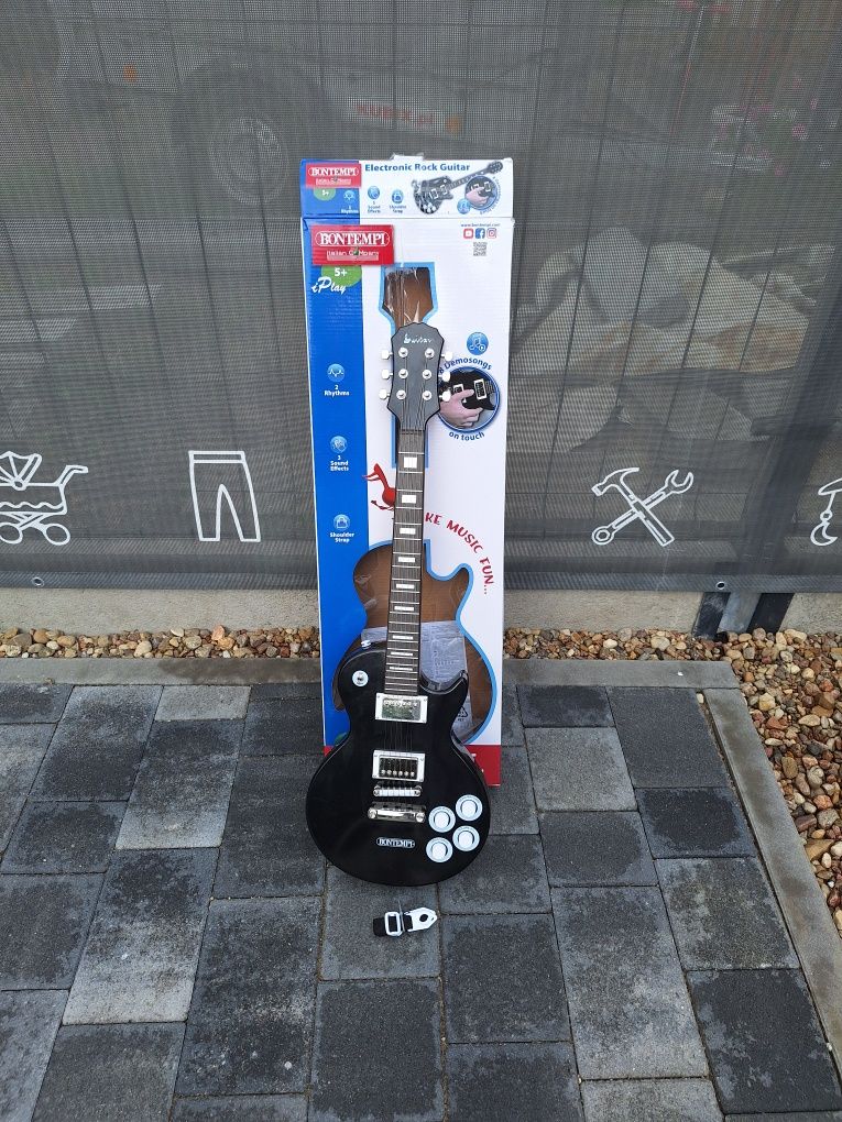 Bontempi gitara elektryczna 69 cm czarna