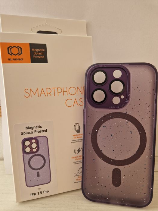 Tel Protect Magnetic Splash Frosted Case do Iphone 15 Pro Fioletowy